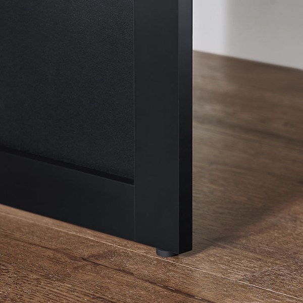 Rootz Foldevægbord med Tavle - Skrivebord - Spisebord - Pladsbesparende design - Nem montering - Kreativ Memoboard-overflade - Lysegrå - 50cm x 76cm x