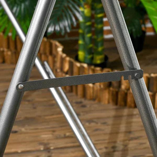 Rootz hängmatta stativ - 2-i-1 hängmatta stativ - väderbeständig - torkställning - svart - 290 cm x 92 cm x 88 cm