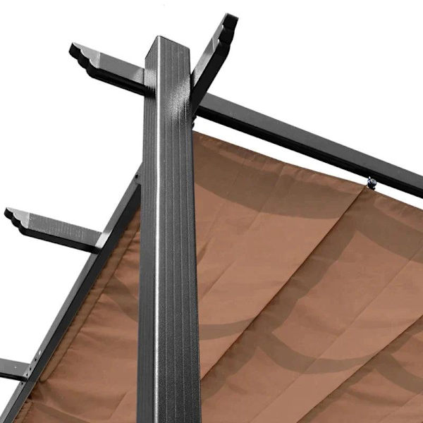 Rootz Pergola - Pergola Gazebo - Garden Pergola - Harmaa+ruskea