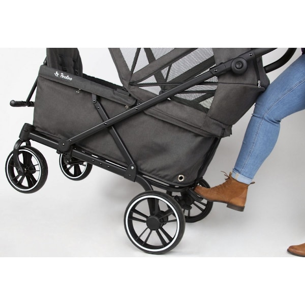 Rootz Cruiser Folding Handcart - Utility Wagon - Sammenklappelig vogn - UV-beskyttelse soltag - 116cm x 64cm x 64cm