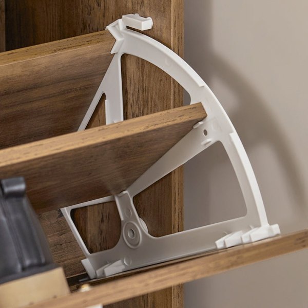 Rootz Skoskåp med 2 flikar - Skoorganisator - Skoförvaring - Väggsäkert lutningslås - Multifunktionell toppplatta - Utrymmesbesparande design - 60 cm