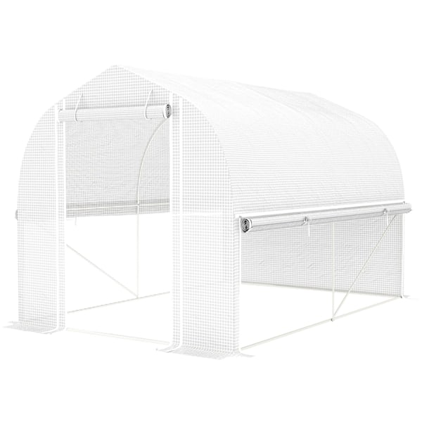 Rootz Polytunnel Greenhouse - Tunnel Greenhouse - Garden Canopy - UV Resistent Protection - 300cm x 200 cm x 200 cm