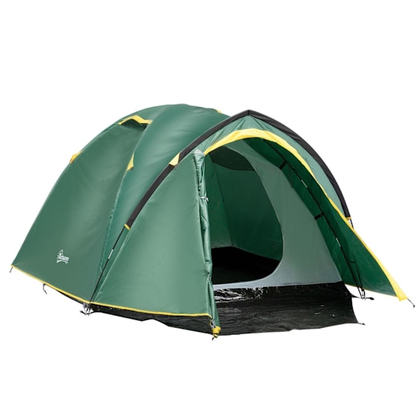 Rootz Campingtält - Grön, Gul - Polyester, Pe, Glasfiber - 127,95 cm x 72,04 cm x 51,18 cm
