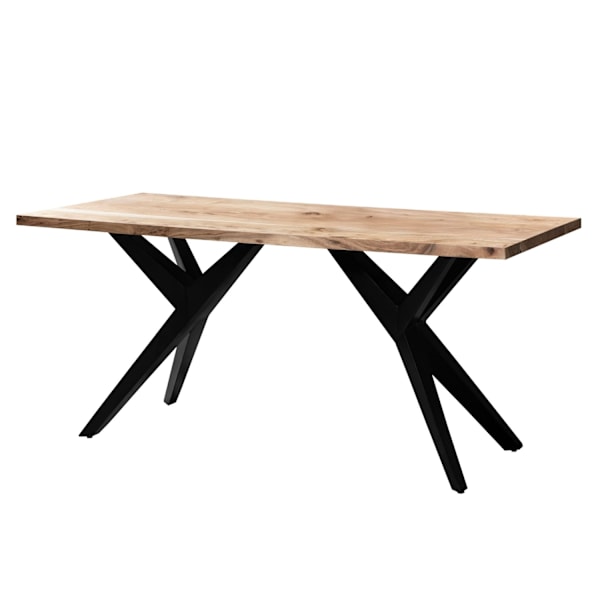 Rootz Modern Loft -ruokapöytä - Käsintehty suorakaiteen muotoinen pöytä - Acacia Wood Table - Ainutlaatuinen muotoilu - 120 cm x 60cm x 76cm
