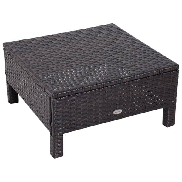 Rootz 3-delt havemøbler - Brun, Hvid - Polyrattan, Metal, Polyester - 63,78 cm x 25,59 cm x 33,86 cm