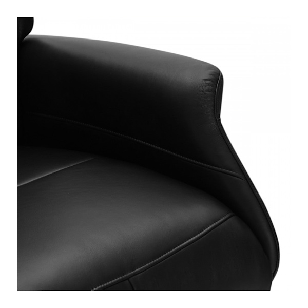 Rootz Fåtölj - Läderfåtölj - Vridstol - Justerbar komfort - Ergonomiskt stöd - Hållbar design - 79cm x 90cm x 114cm
