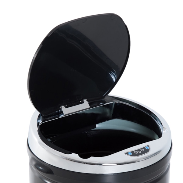 Rootz 42L Sensor Trash Can - Automatisk avfallsbink - Kökshink - Infraröd öppning - Rostfri - Ø30,5 x 68 cm
