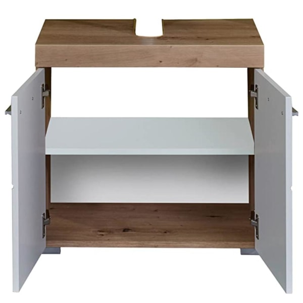 Rootz Badeværelsesskab - Under vasken - Højglans - 60 x 56 x 34cm White High gloss