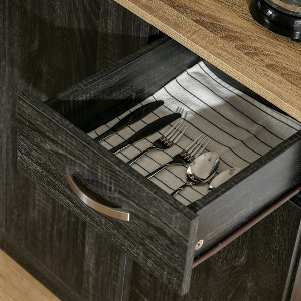 Rootz Kitchen Buffet -kaappi - keittiön säilytys - ruokakomero - moderni tyyli - 101L x 39W x 180h cm