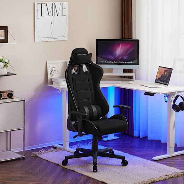 Rootz Ultimate Gaming Chair - Ergonomisk kontorsstol - Andningsbar skrivbordsstol - Meshtyg - Förbättrat hållningsstöd - Justerbar design - Hållbar ko