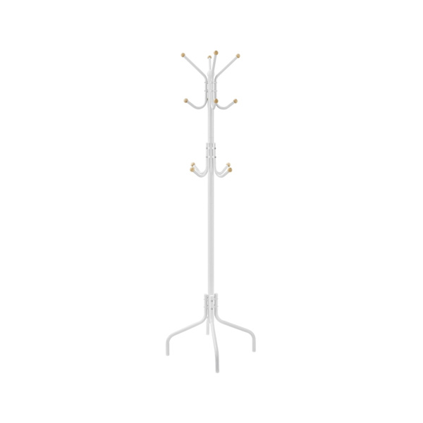 Rootz White Steel Knagerækker - Beklædningsstativ - Tøjorganisering - Maks. belastning 5 kg - 55 cm x 180 cm x 55 cm