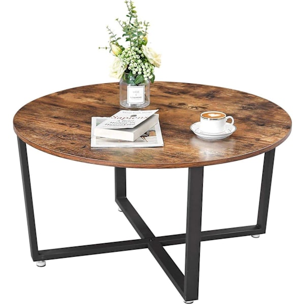 Rootz runt soffbord - Industriell stil - Sidobord - Cocktailbord - 88 x 88 x 47 cm