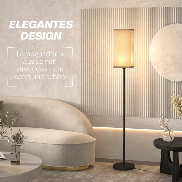 Rootz Modern Floor Lamp - Belysning fixtur - Illumination Stand - Fotomkopplare bekvämlighet - 25ø x 161,5H cm