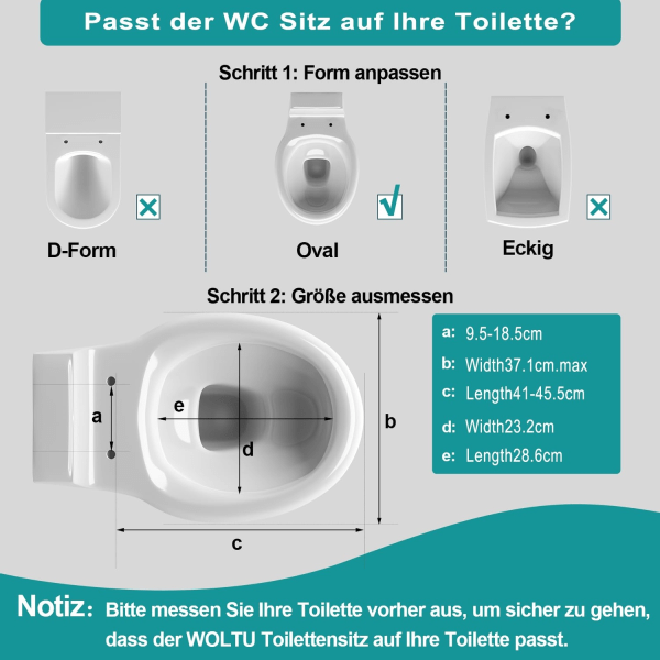 Rootz Toiletsæde - WC Låg - Toiletdæksel - Badeværelsestilbehør - Loo Top - Toiletarmatur - John Låg - Hvid (WS2586) - 19,2 x 15,8 x 2,7 tommer.