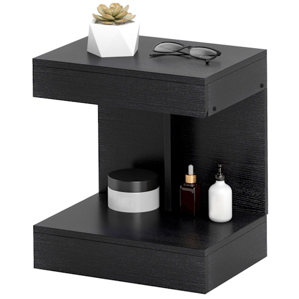Rootz sängbord - sidobord - soffa bord - dold låda och förvaring - 40L x 30W x 46H cm