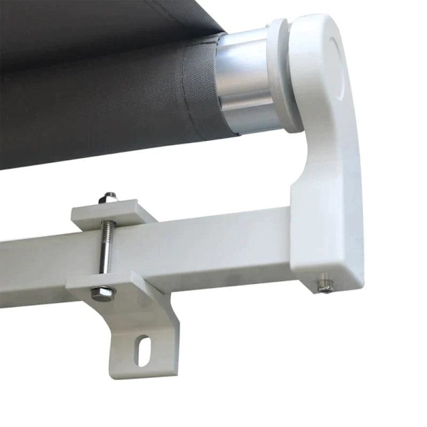 Rootz Markis - Manuellt infällbar markis - Aluminium Markis - Ledad markis - Grå - 4m x3m