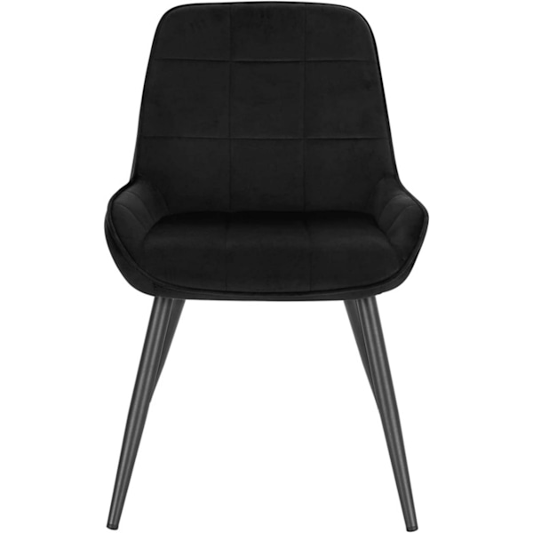 Rootz Set med 6 matstolar - Sammetsstolar - Stoppade stolar - Ergonomisk design, slitstark, golvskydd - 81,5 cm x 38 cm x 43 cm