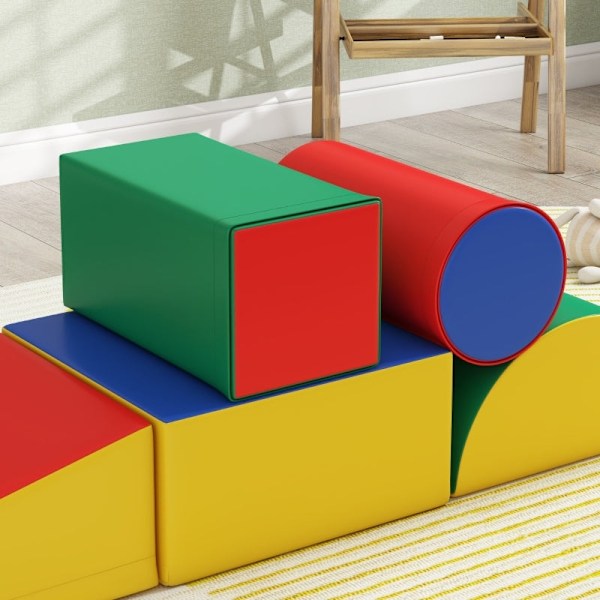 Rootz Soft Building Block Set - Leksakskuber - Utbildningsleksak - Motorisk skicklighetsutveckling - 40,6 cm x 40,6 cm x 20,3 cm - EPE-skum