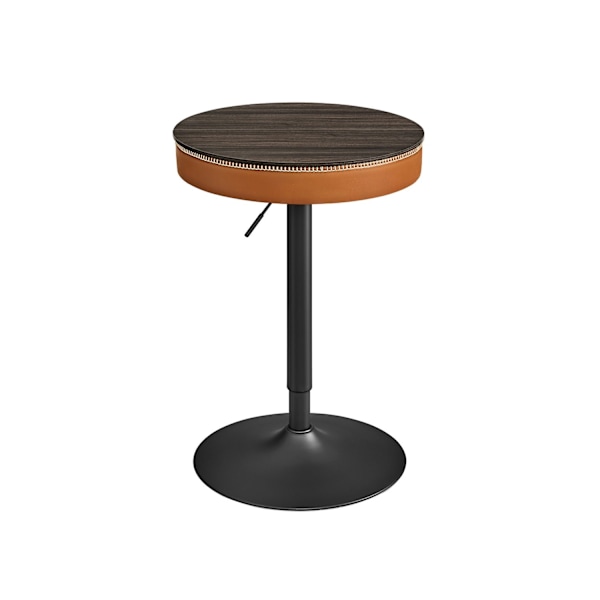 Rootz Bar Table - Pub Bord - High Top Bord - Stilfuld finish - 58,7 cm x 58,7 cm x (83-105) cm - Stålramme - PU læder - Spånplade