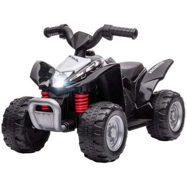 Rootz Children's Quad - Elektrisk Quad - Children's Electric Quad - 2,8 Km/t - Led-forlygte - Til 1,5-3 år Børn - Pp/Metal - Sort - 65,5 x 38,5 x 43,5