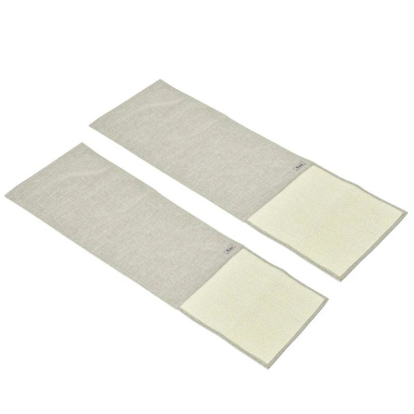 Rootz Ridsemåtte - Ridsebeskyttelse Sofa Sisal Ridsetæppe Til Kat - Lænestolssofa - Katte Ridsemåtte - Beige + Grå - 130 x 45 x 0,3 cm