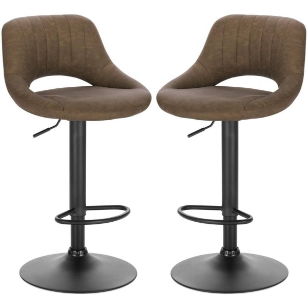 Rootz sæt med 2 barstole - Justerbare bordstole - Drejelige bars