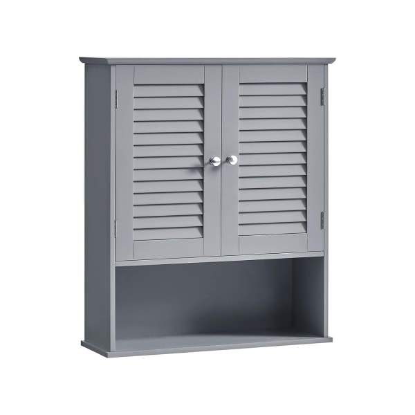 Rootz Badeværelsesskab - Opbevaringsenhed - Organizer - MDF-konstruktion - Mystical Grey - 30cm x 30cm x 82cm - Letvægts - Robust - Nem montering