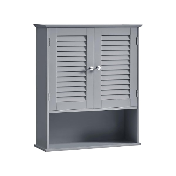Rootz badrumsskåp - Förvaringsenhet - Organizer - MDF-konstruktion - Mystical Grey - 30cm x 30cm x 82cm - Lätt - Robust - Enkel montering