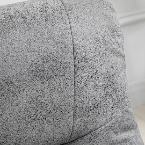 Rootz avslappningsstol med pall - 360° vridbar - 135° tippbar - vilstol - ventilerande överdrag - Grå - 78 x 82,5 x 109 cm