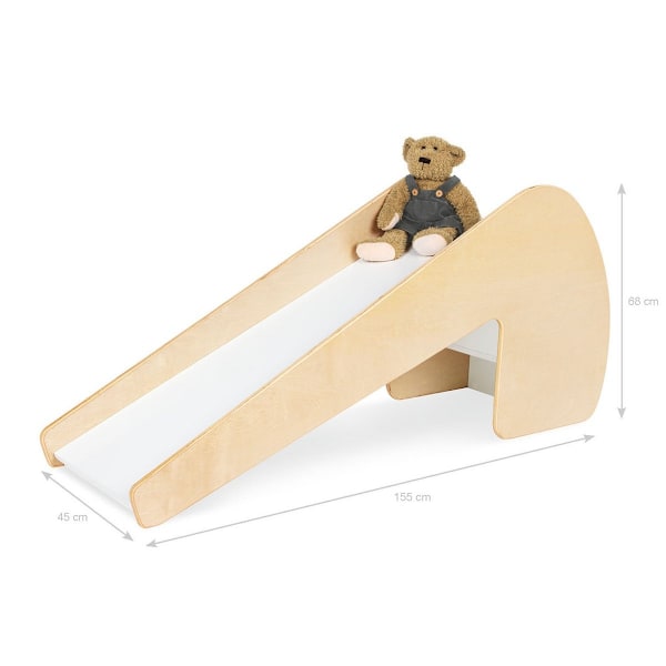 Rootz Indoor Slide Lotta - Indoor Play Slide - Trärutschkana - FSC-certifierad - 155cm x 45cm x 68cm