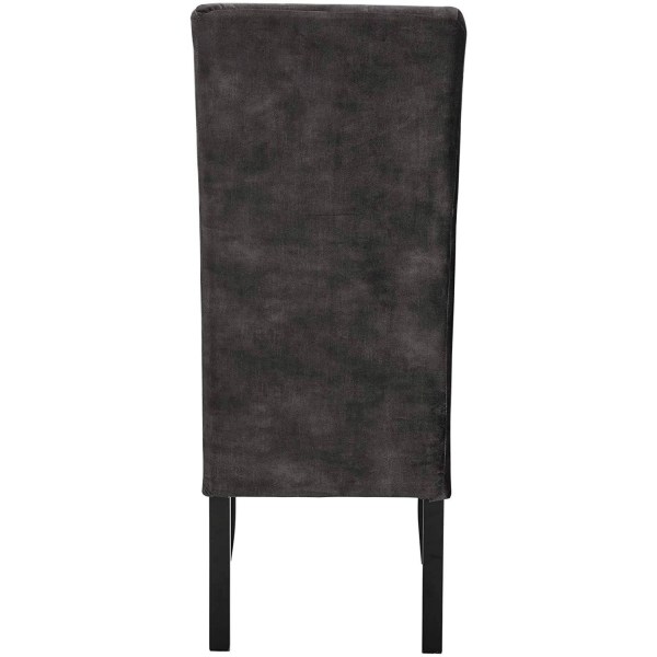 Rootz sæt med 4 spisestuestole - Fløjlspolstret - Højryggede stole - Elegant design - Robust konstruktion - Forbedret komfort - 107 cm x 47 cm x 42 cm