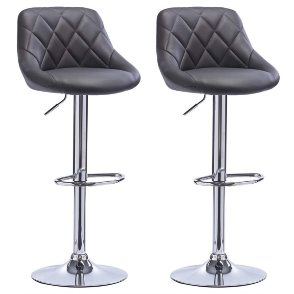 Rootz Premium barstole i imiteret læder - Justerbare bordskamler