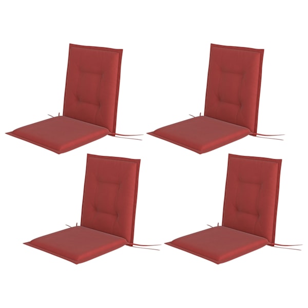 Rootz 4 stykker sædepude - stolpude - Udendørs pude - UV -resistent - 108 cm x 50 cm x 5 cm