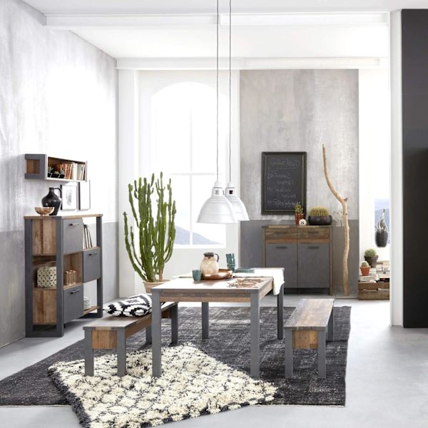 Rootz Living Room Chest of Drawers - Dresser - Storage Cabinet - Sideboard - Buffet - Credenza - Brown - 119 x 110 x 42 cm