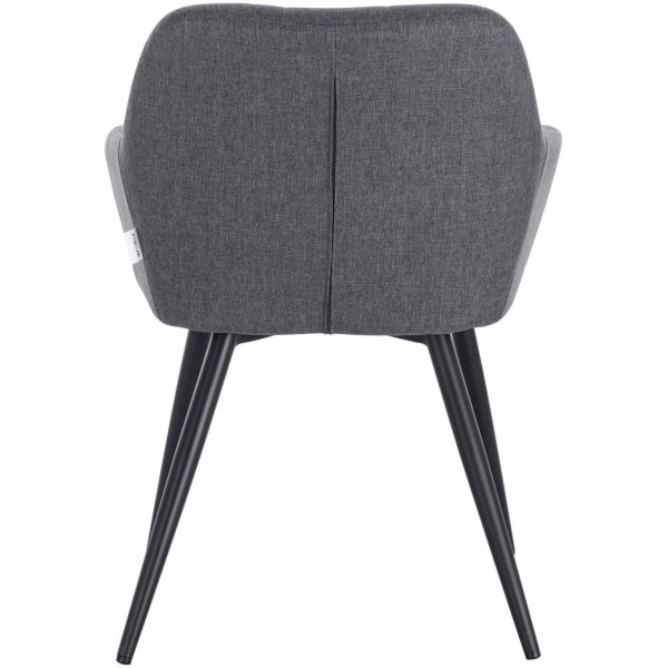 Rootz sæt med 4 spisestuestole - Køkkenstole - Moderne siddepladser - Ergonomisk design - Åndbart linned - Gulvbeskyttelse - 49cm x 43cm x 81cm