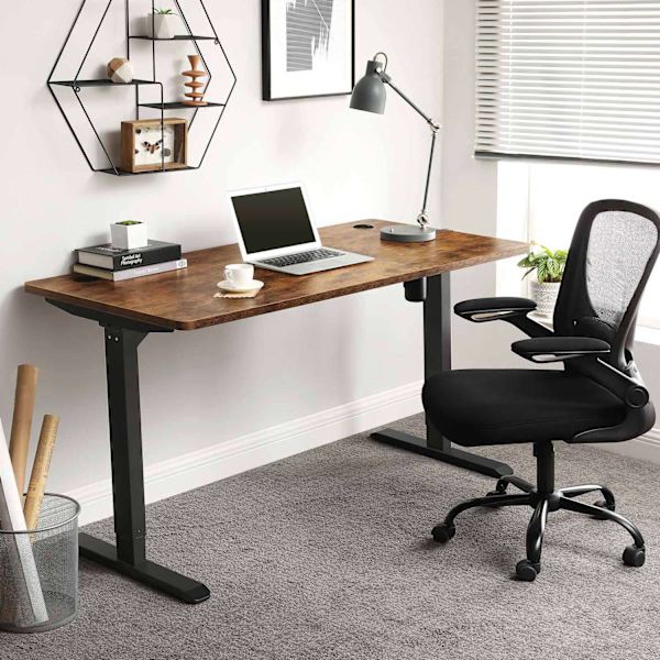 Rootz elektrisk höjdjusterbar bordsram - Ståbord - Sit Stand-skrivbord - Motoriserat skrivbord - Fjärrkontroll - (115-147) x 60 x (71-112) cm