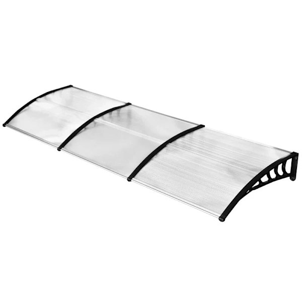 Rootz Canopy - Sol- og regnbeskyttelse - Markise til døre - Inklusiv vægbeslag - Polycarbonat - Aluminiumslegering - Hvid - 295x90 cm