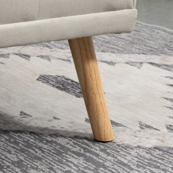 Rootz 3-sits bäddsoffa - Bäddbar soffa - Bäddsoffa - Justerbart ryggstöd - Praktiskt sidobord - 181cm x 77cm x 78cm - Linnetyg