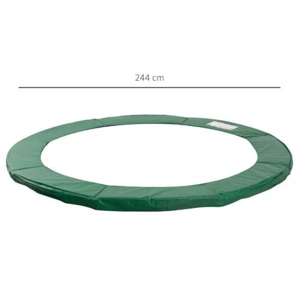 Rootz Trampolinfälgskydd - Trampolinkantskydd - Trampolinfälg - Grön - PVC PE - Ø244 CM