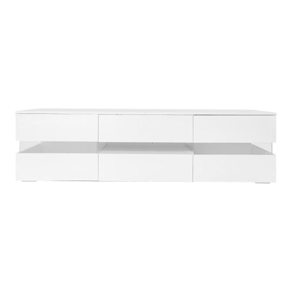 Rootz Modern TV-kaappi - Mediateline - Viihdeyksikkö - Ylellinen LED-valaistus - 160cm x 39cm x 45cm