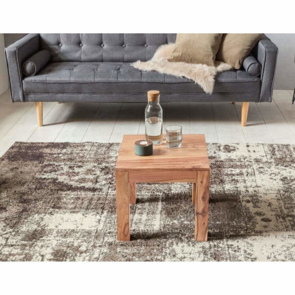 Rootz Soffbord - Sidobord - Massivt trä - 45 x 45 cm - Brun - Soffbord