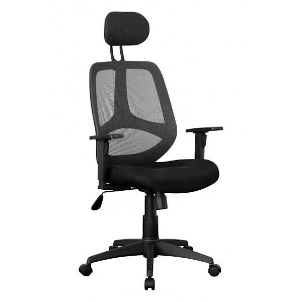 Rootz Kontorstol - Drejestol - Executive stol - Justerbar - Nakkestøtte - Ergonomisk - Sort