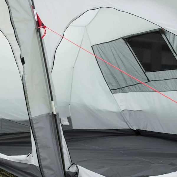 Rootz Campingtält - Tunneltält - Campingtält med sovrum - Vardagsrum - Insytt golv - 3 dörrar och bärväska - 2000mm vattenpelare för fiske - Vandring