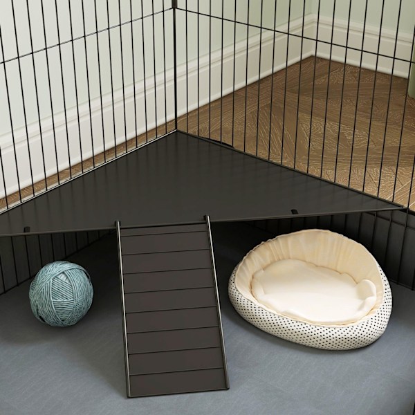 Rootz 2 -i -1 Dwarf Hamster Cage - Small Animal Cage - Kæledyrskabeling - Vandtæt stof - 121 cm x 61 cm x 61 cm