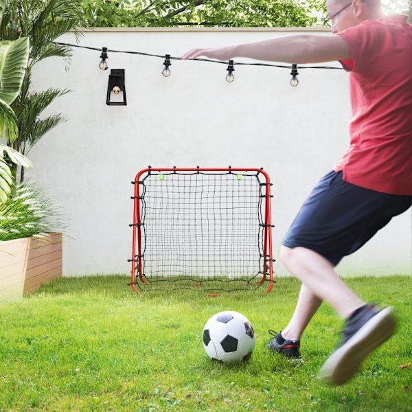 Rootz Folding Soccer Rebounder - Fotbollstränare - Handbollsnät - Förbättrar bollkontroll - 100L x 95W x 90H cm