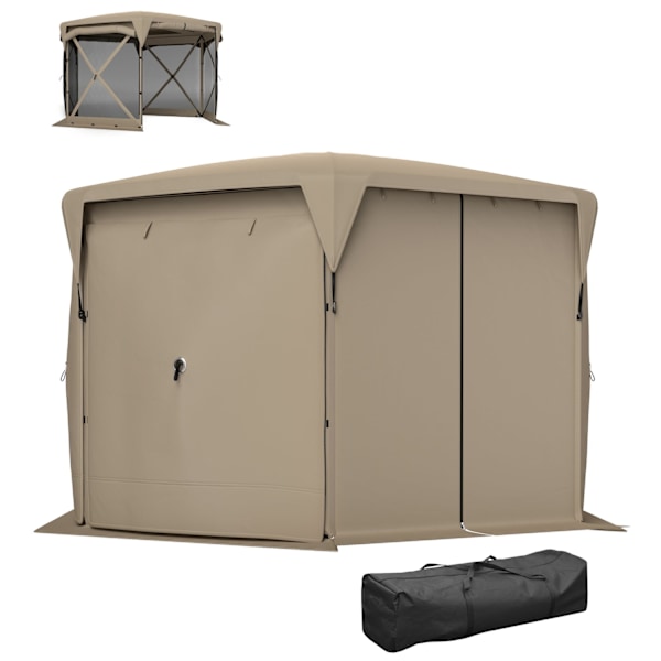 Rootz 3 x 3,5 pop -up trädgårdstält - paviljong - lusthus - UPF30+ skydd - 345 cm x 300 cm x 210 cm