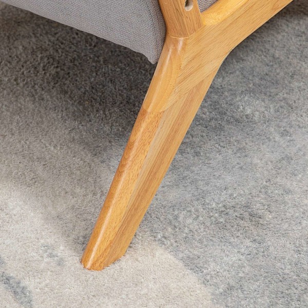 Rootz Elegant Lounge Chair - fåtölj - avslappningsstol - Maximal komfort - 61L x 78W x 76H cm