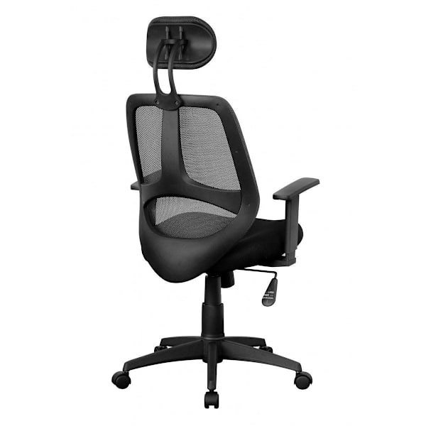 Rootz Kontorstol - Drejestol - Executive stol - Justerbar - Nakkestøtte - Ergonomisk - Sort