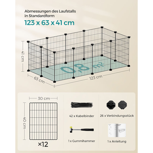 Rootz Black Metal Grid Storage Organizer - Wire Grid Rack - Grid Panel Organizer - Holdbar ABS-plastik - Alsidig opbevaringsløsning - Nem montering -