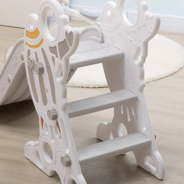 Rootz Rutsjebane til børn - Rutsjebane til børn - Rutsjebane til småbørn - Ekstra sikkert design - Holdbart plastik - Fantasifuldt raketdesign - 157 c